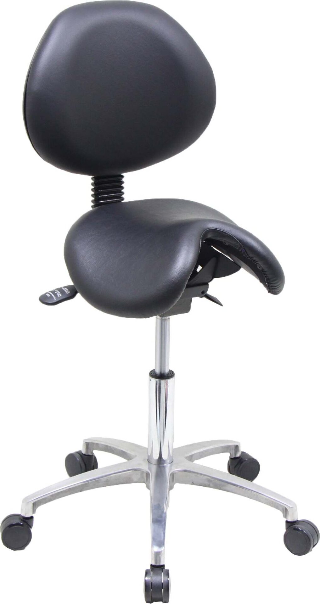 Satulatuoli TOP musta Satulatuoli selkänojalla