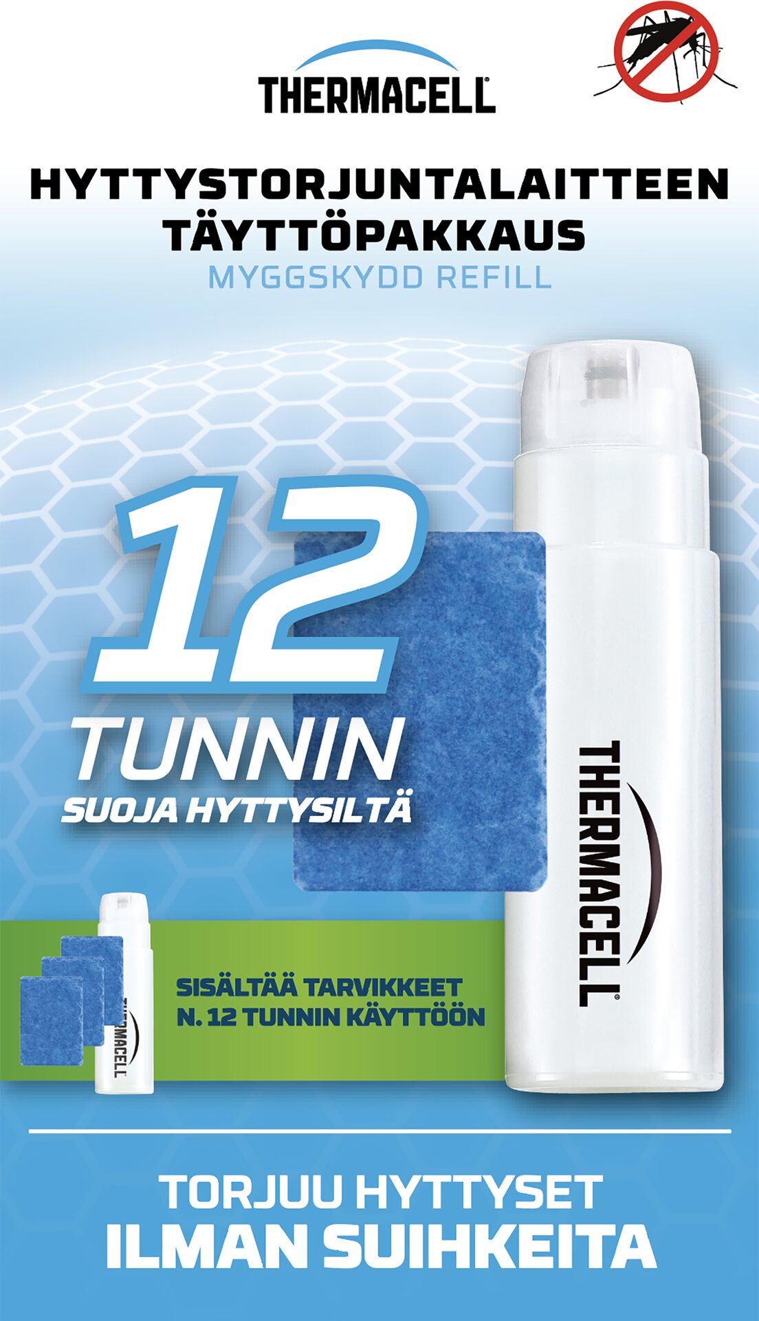 Thermacell tuotteet 1+3 Täyttöpakkaus 8-12h