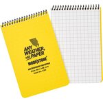 Modestone säänkestävä ruudutettu lehtiö 96x148 30 lehteä (60 sivua) A6 Keltainen