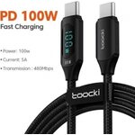Usb-C uros - Usb-C uros latauskaapeli 5A latausvirta / max. 100w latausteho, pituus 1m.