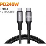 Usb-C uros - Usb-C uros latauskaapeli 5A latausvirta / max. 240w latausteho, pituus 3m.