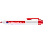 Edding retract 11 permanent marker mekanismilla Punainen