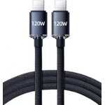 Usb-C uros - Usb-C uros lataus- ja tiedonsiirtokaapeli 6A latausvirta / max. 120w latausteho, pituus 1m.