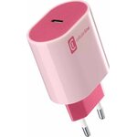Verkkolaturi puhelimelle 3A / 20 W USB-C liitin Punainen