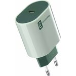 Verkkolaturi puhelimelle 3A / 20 W USB-C liitin Vihreä