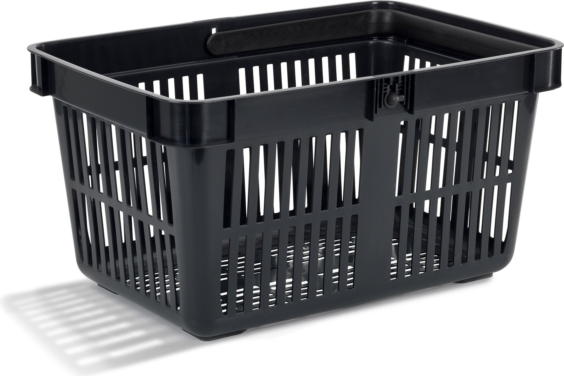 Ostoskori 27L muovinen Musta