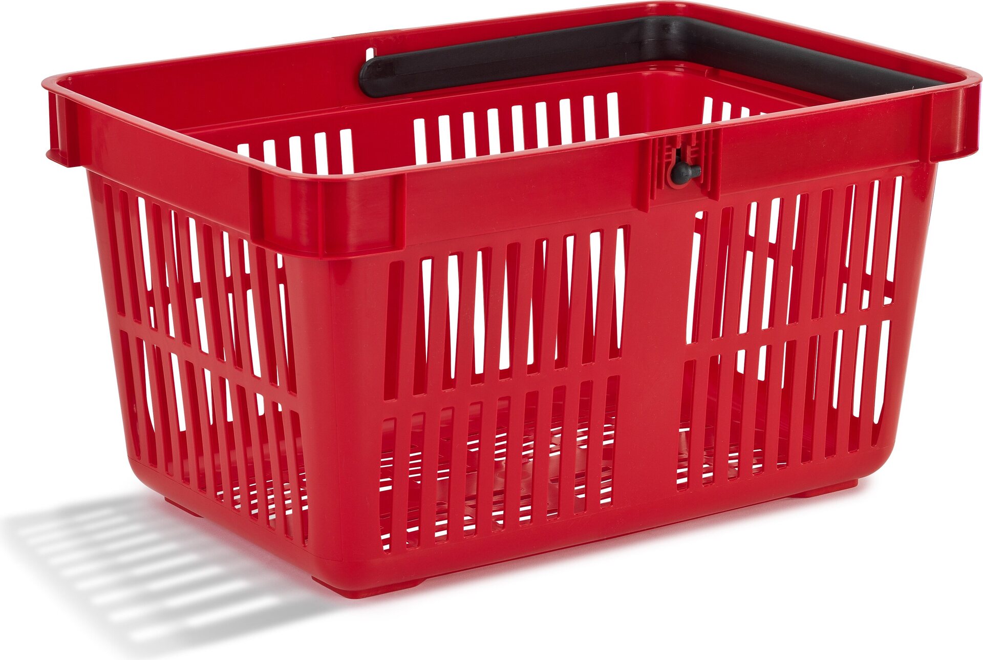 Ostoskori 27L muovinen Punainen