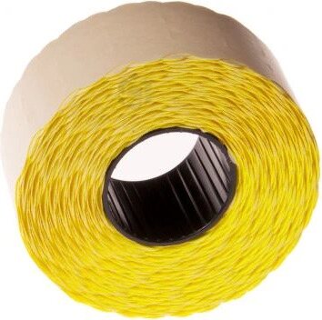 Hintaetiketti 26x16mm 1000kpl huomio väri Keltainen