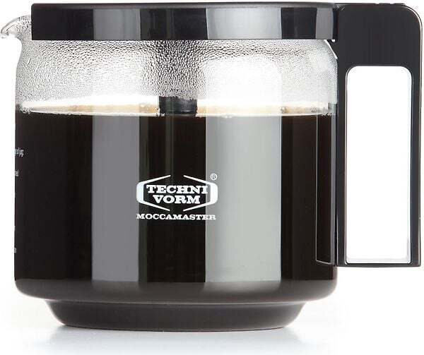 Moccamaster lasikannu 1,25L musta Automaattikeittimeen malleihin KBG,CD,GCS