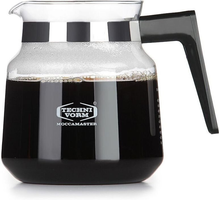 Moccamaster lasikannu 1,25L musta Manualkeittimile mallit H, K741-KB744(mekaaninen tippalukko)