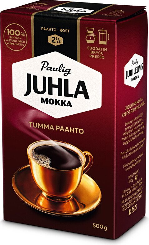Juhla Mokka 500g suodatinjauhatus Tumma paahto