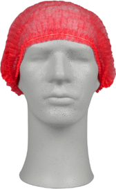 Suojamyssy kertakäyttö yhdenkoon 200kpl, lateksiton Punainen