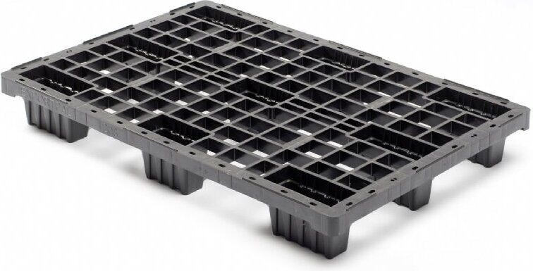 Muovinen kuormalava 1200x1000x150mm (fin) 9 tukijalkaa ritilä pohja kevyt