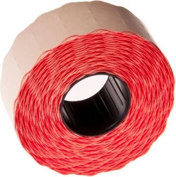 Hintaetiketti 26x12mm 1400kpl huomio väri Punainen