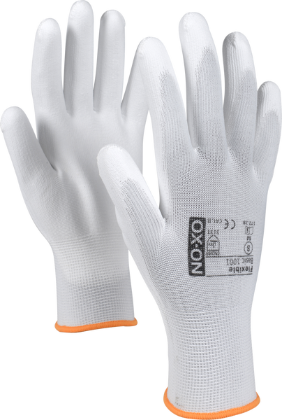 Pu-pinnoitettu käsine 11/XXL Valkoinen TARJOUS