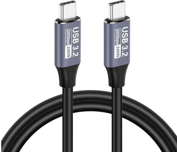 Usb-C uros - Usb-C uros lataus- ja tiedonsiirtokaapeli 5A latausvirta / max. 240w latausteho, pituus 1m.