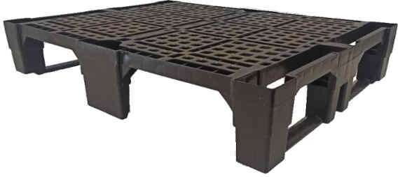 Muovinen Teholava 600x800x140mm Käytetty