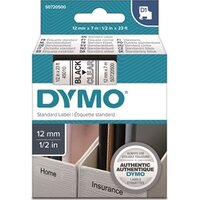 Tarrakasetti Dymo D1 45010 12mm kirkas/musta