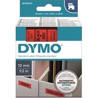 Tarrakasetti Dymo D1 45017 12mm punainen/musta