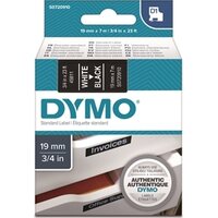 Tarrakasetti Dymo D1 45811 19mm musta/valkoinen