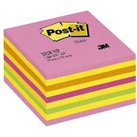Viestilappukuutio Post-it 2028 76x76mm neonpunainen