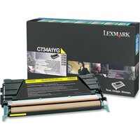 Värikasetti laser Lexmark C734 keltainen