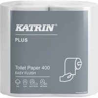 WC-paperi Katrin Plus 400 Easyflush, valkoinen 4 rullaa