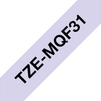 Tarrakasetti Brother TZe-MQF31 12mm vaaleanliila/musta