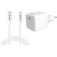 Verkkolaturi USB-C 3A 20W + 1m Lightning-kaapeli