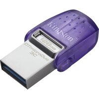 Muistitikku Kingston 128GB DataTraveler usb-a ja ub-c