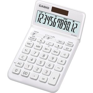 Pöytälaskin Casio JW-200SC-WE valkoinen