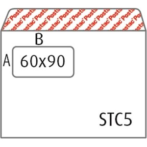 Isoikkunakuori C5 Postac STRH 60x90 valkoinen/1000