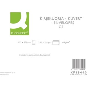 Tarrakuori Q-C C5 80g valk.25kpl sisuspainatus