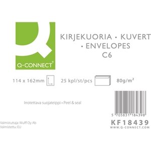 Tarrakuori Q-C C6 80g valk.25kpl sisuspainatus