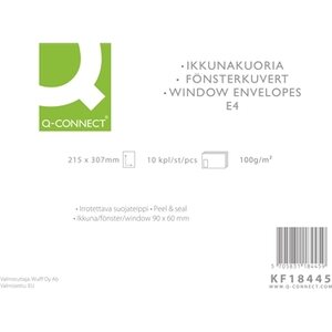 Isoikkunakuori Q-C E4 100g tarra valk/10