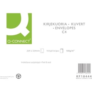 Uusiokuori Q-C C4 100g tarra ruskea 10kpl