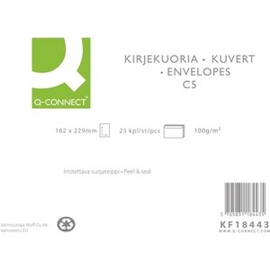 Uusiokuori Q-C C5 100g tarra ruskea 25kpl