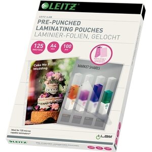 Laminointitasku Leitz A4 125mic/100 rei'itetty
