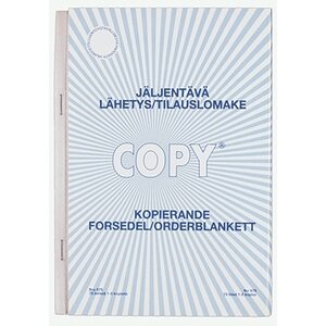 Lähetys/tilauslomake 575 A5 pysty/75