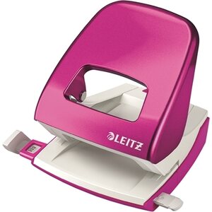 Lävistäjä Leitz Nexxt WOW 5008 8cm metallinpinkki 30 arkkia