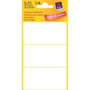 Etiketti Avery 3081 76x39/18