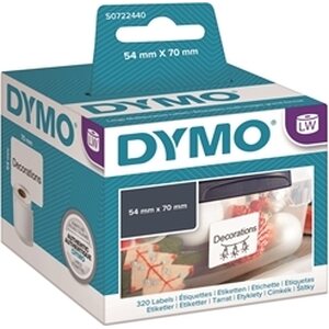 Tarra Dymo LW 70x54mm suuri yleista/320 irrotettava