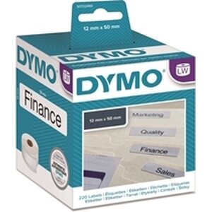 Tarra Dymo LW 50x12mm riippukansio/220 pysyvä liima