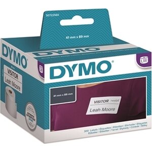 Tarra Dymo LW 89x41mm nimilappu/300 irrotettava