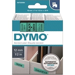 Tarrakasetti Dymo D1 45019 12mm vihreä/musta