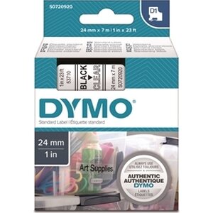 Tarrakasetti Dymo D1 S0720920 24mm kirkas/musta
