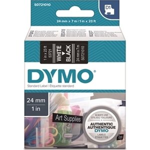 Tarrakasetti Dymo D1 45811 24mm musta/valkoinen
