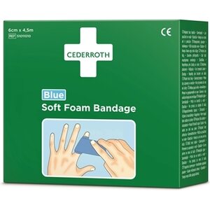 Laastari Cederroth soft sininen 6cmx4,5 m