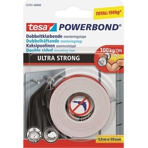 Asennusteippi Tesa 55791 ultra strong 19mmx1,5m 2-puolinen
