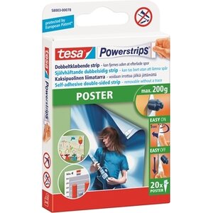 Kiinnitysliuskat Tesa 58003 pieni/20 kpl